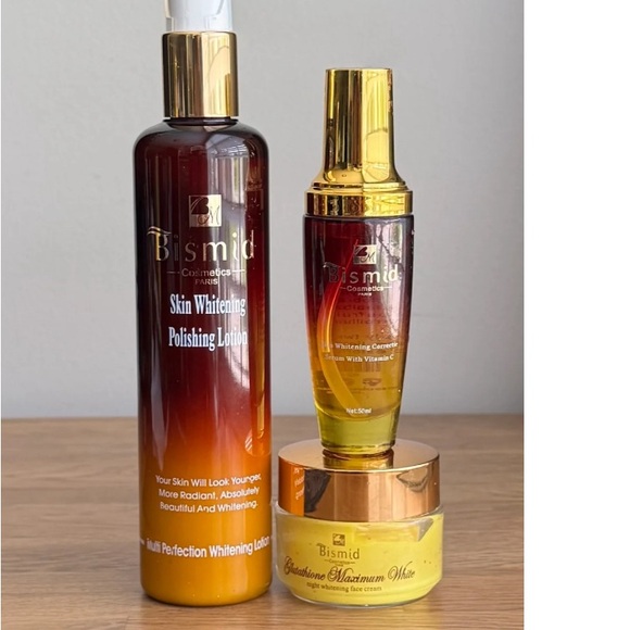 3pieces Bismid lotion face and vitamin c serumSet